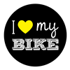 I Love My Bike Yellow Heart