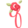 Letter Q flower
