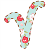 Letter V floral