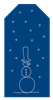 Line Drawing Snowing Gift Tag