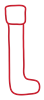 Line Drawing Stocking
