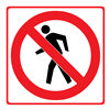 no pedestrians