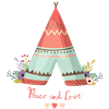 Peace and Love Teepee