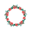 Pink Floral Wreath