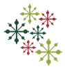 Retro Round Snowflake