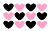 Rows Of Hearts