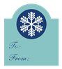 Single Snowflake Gift Tag