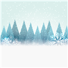 Snowy Forest Holiday Background