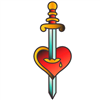 Stabbed Heart Tattoo