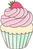 Strawberry Vanilla Cupcake