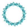 Teal Wreath
