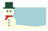 Vintage Snowman Label