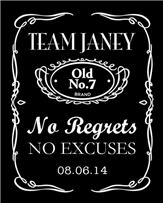 Bachelorette Whiskey Label