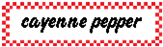 Cayenne Spice Label