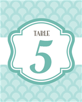 Elegant Table Number