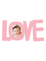 Love Word Art Photo Frame