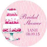 Pink Petal Bridal Cake