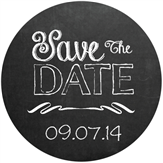 Save the Date Chalk Label