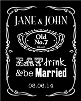 Wedding Whiskey Label