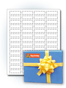 2.625" x 1" Birthday Labels