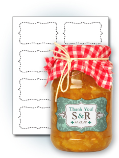 3" x 2" Fancy Shape Labels