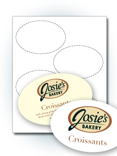 4.5" x 3" Oval Stickers