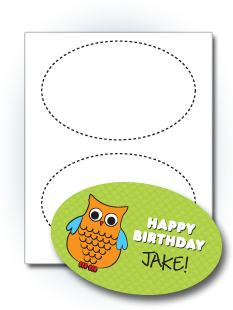 7" x 4.5" Door Stickers