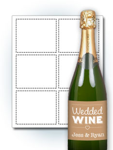 Landscape Wedding Wine Labels