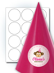 Large Round Kids Labels