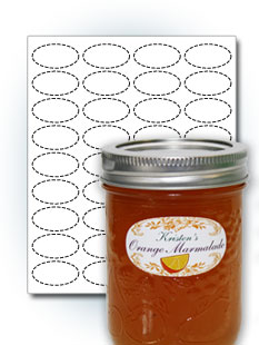 Oval Food Labels