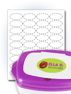 Oval Kids Labels