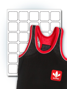 Square Iron-On Labels