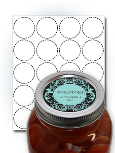 Standard Round Lid Labels