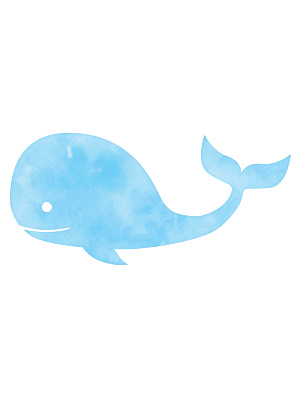 Watercolor Whale