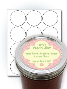 Wide Mouth Lid Labels